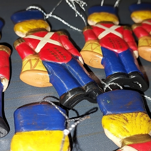 Vintage hand painted toy soldier ornaments - Picture 8 of 9